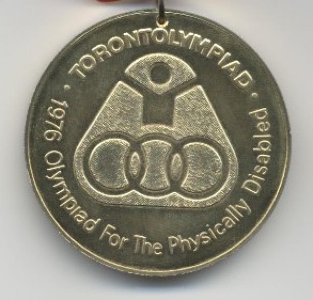 Medal Paralympic Games Toronto 1976.