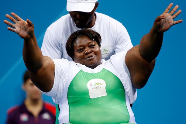 Nigerian powerlifter Grace Anozie Nigerian powerlifter Grace Anozie