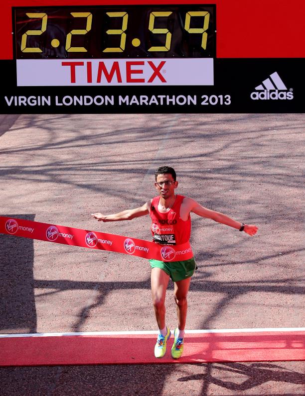 Morocco's El Amin Chentouf wins the 2013 IPC Athletics Marathon World Cup