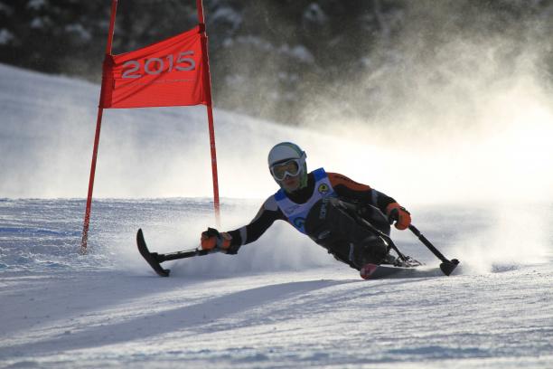 Anna Schaffelhuber at the IPC Alpine World Cup in Panorama, Canada