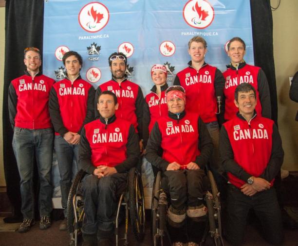 Canadian para-Nordic Skiing team for the Sochi 2014 Paralympic Games