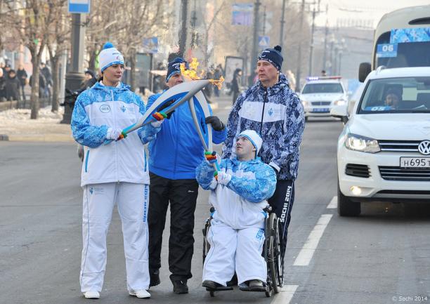 Sochi 2014 Paralympic Torch Relay - Day 1
