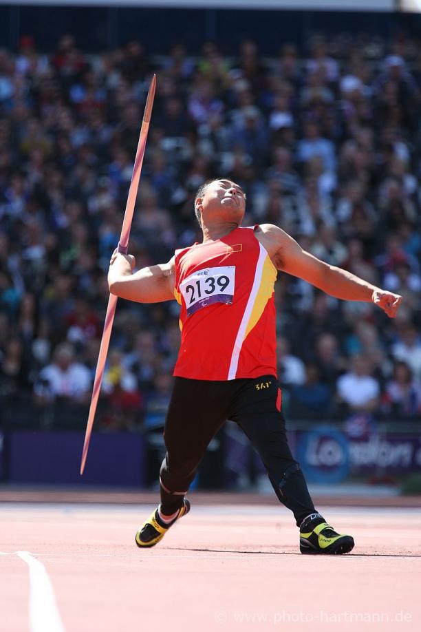 Man throwing a javelin