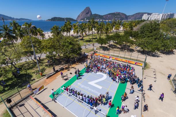 Two years to go Sports stars and the public unite to celebrate two years to go until the Rio 2016 Paralympic Games.