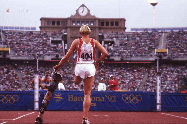 High jumper at the Barcelona 1992 Paralympics High jumper at the Barcelona 1992 Paralympics