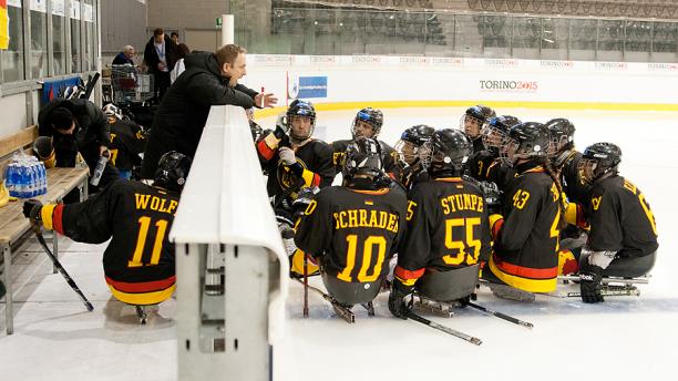 Germany's ice sledge hockey team