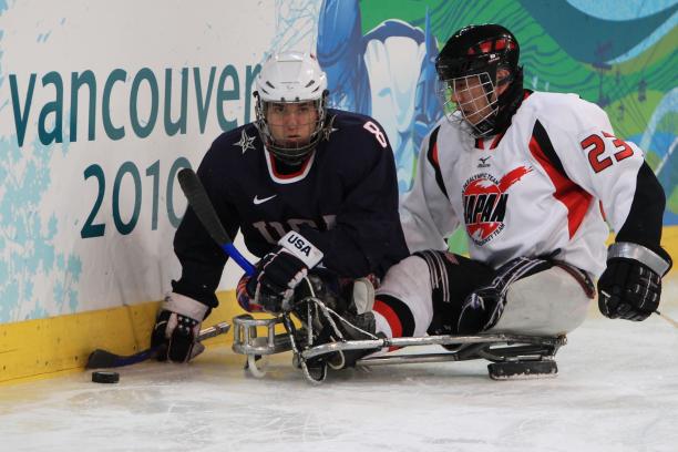 Ice Sledge Hockey match - USA vs Japan Ice Sledge Hockey match - USA vs Japan