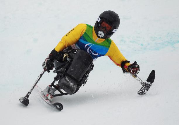 Anna Schaffelhuber (GER) competing at the 2010 Vancouver Games