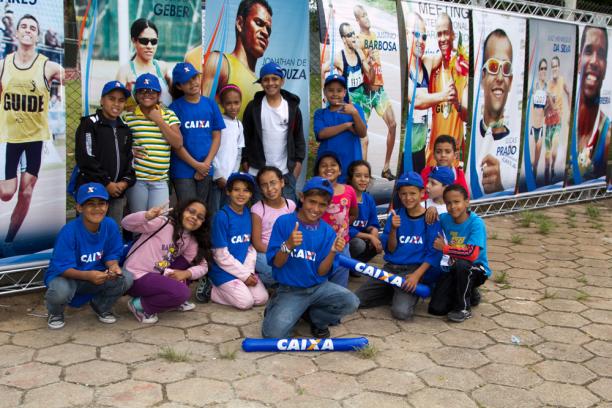 Kids from social programmes invited by Brazil’s sponsor to cheer for athletes