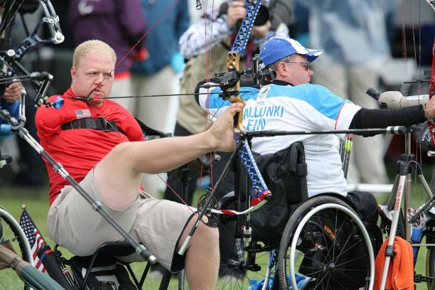 Matt Stutzman competes at London 2012 Matt Stutzman competes at London 2012
