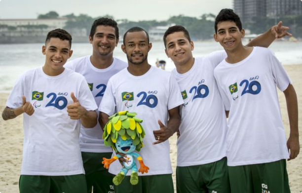 Brazil’s Paralympic footballers Brazil’s Paralympic footballers