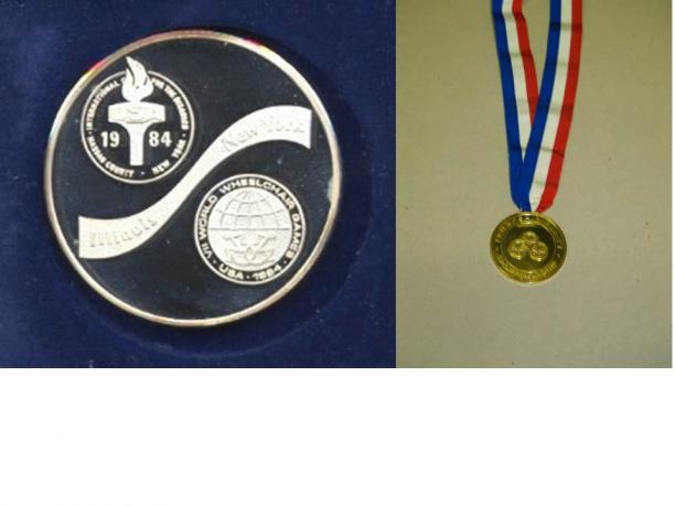New York / Stoke Mandeville 1984 Paralympic medals