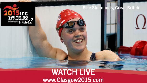 Glasgow watch live Ellie Simmonds