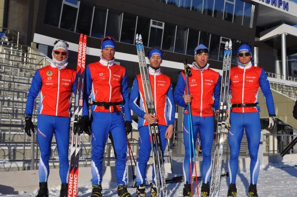 The French Nordic skiing team 