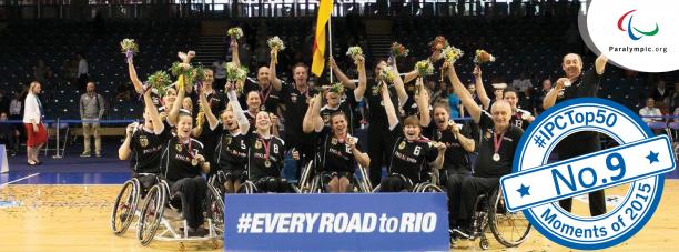 Top 50 moments - No. 9 Germany reclaims European title from Dutch rival German women’s wheelchair basketball team