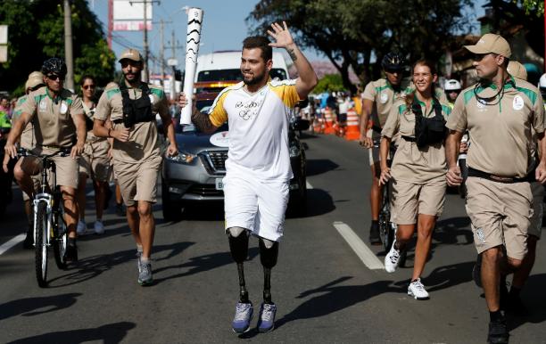 Alan Oliveira - Rio 2016 Olympic Torch Relay Alan Oliveira will be out to defend his 200m title at the Rio 2016 Paralympic Games
