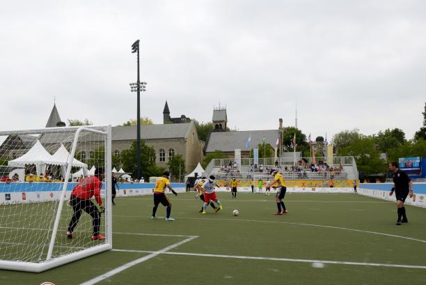Football 5-a-side match at the Toronto 2015 Parapan American Games