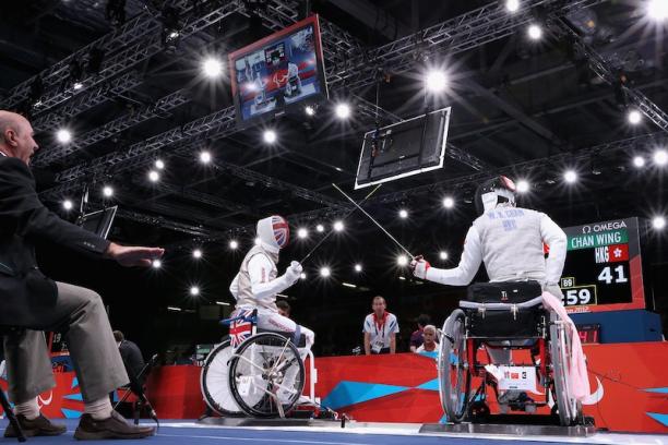 Wheelchair fencing