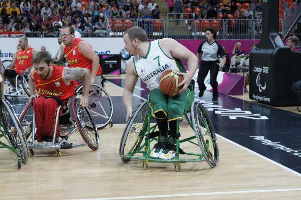 Shaun Norris competes at the London 2012 Paralympic Games.