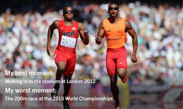 David Brown - best and worst moments Two men sprinting on a track