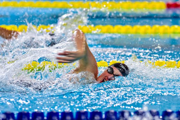 Portugal's David Grachat at the 2016 IPC Swimming European Open Championships in Funchal.