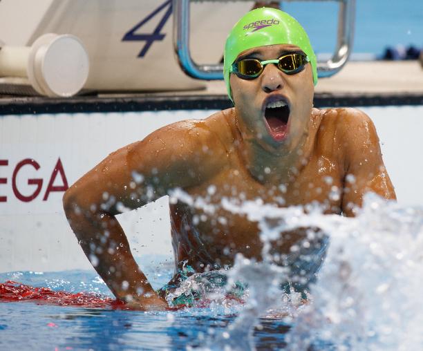 Carlos Serrano Rio 2016 Carlos Serrano Zarate COL takes the Gold Medal in a new World Record time in the Men's 100m Breaststroke.