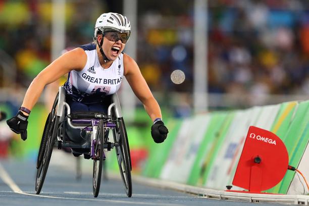 Hannah Cockroft - Rio 2016 Hannah Cockroft of Great Britain competes in the Women's 800m - T34