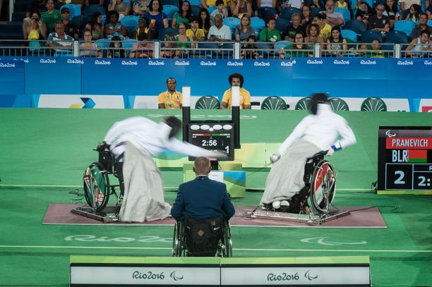 Wheelchair fencing at the Rio 2016 Paralympic Games.