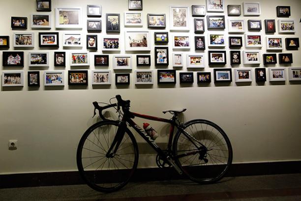 Photo exhibition in memory of Para cyclist Bahman Golbarnezhad.