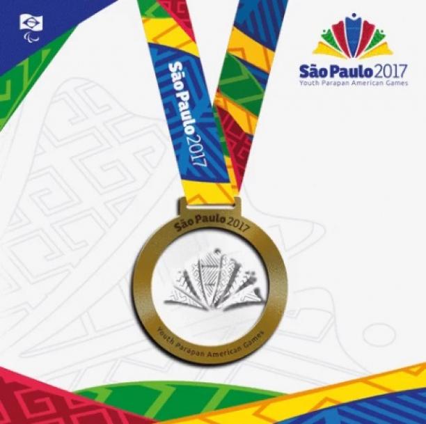 The gold medal for the Sao Paulo 2017 Youth Parapan American Games.