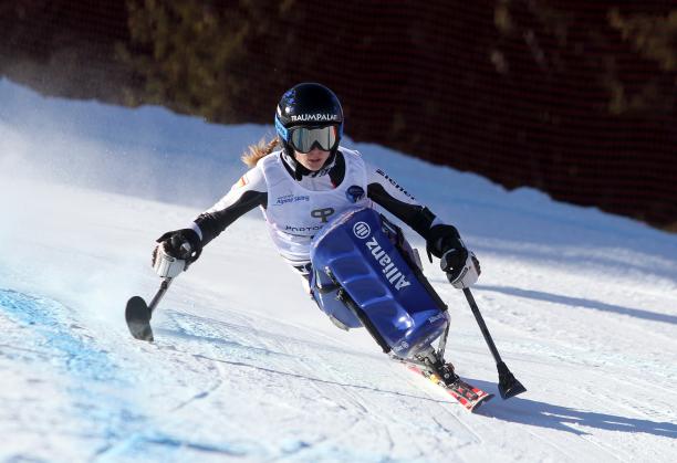 Anna Schaffelhuber at the Tarvisio 2017 World Para Alpine Skiing Championships