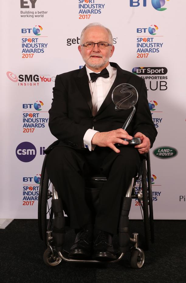 Sir Philip Craven won the Leadership in Sport Award at the 2017 BT Sport Industry Awards.