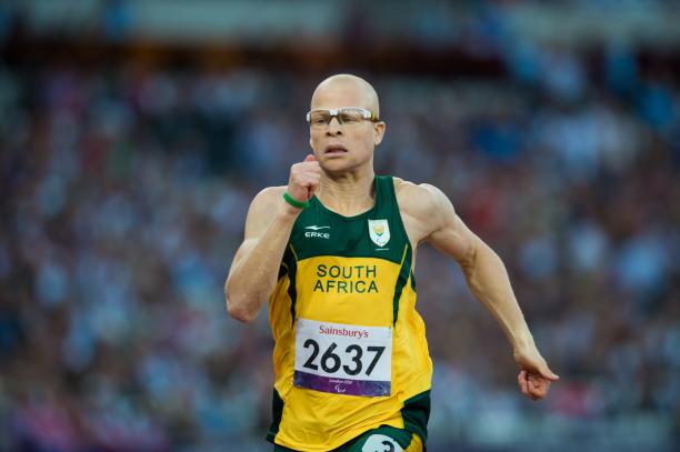 Hilton LANGENHOVEN - Athletics - London 2012 Paralympic Games Hilton LANGENHOVEN, South Africa in the Men's 200m - T12