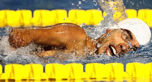 Daniel Dias - Guadalajara 2011 a para swimmer moves through the water