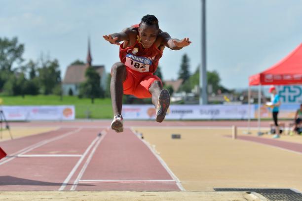Nottwil 2017 - Ecuador's Damian Carcelen Man competing in long jump event