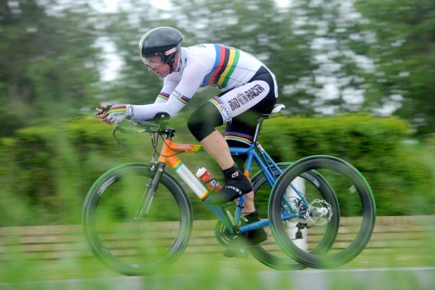 Hans-Peter Durst - Germany - Para cycling Man on tricycle racing on the road