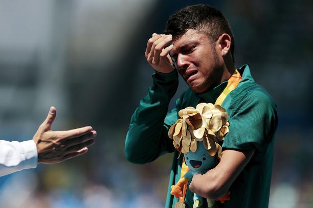 Petrucio Ferreira - Rio 2016 a Para athlete cries on the podium