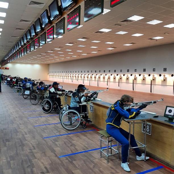 Al Ain shooting World Cup - general A series of Para sport shooters take aim on the shooting range
