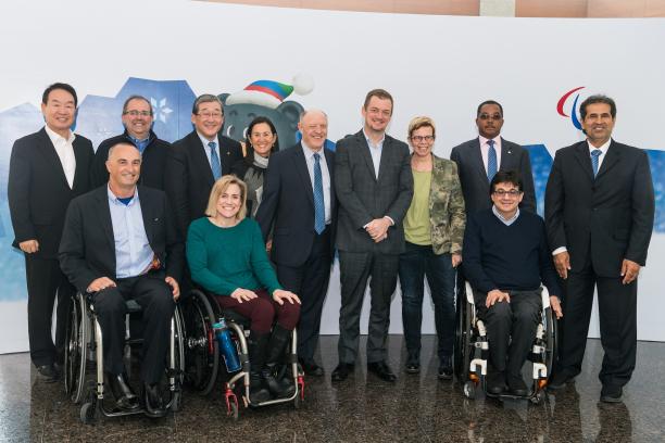 IPC Governing Board - PyeongChang 2018 a group of people smiling