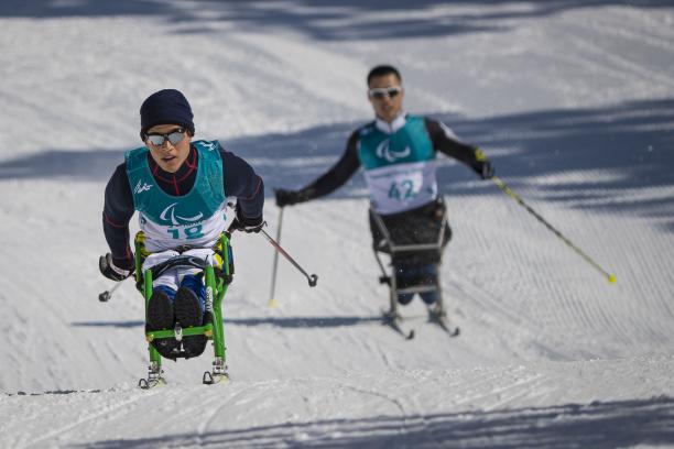 Christian Ribera Brazilian Para Nordic skier Christian Ribera practices in PyeongChang ahead of the 2018 Winter Paralympics