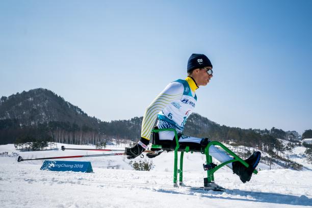Cristian Ribera - PyeongChang 2018 a male Nordic sit skier