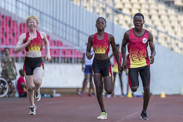 Athletes take part in Para athletics activity in Luanda, Angola