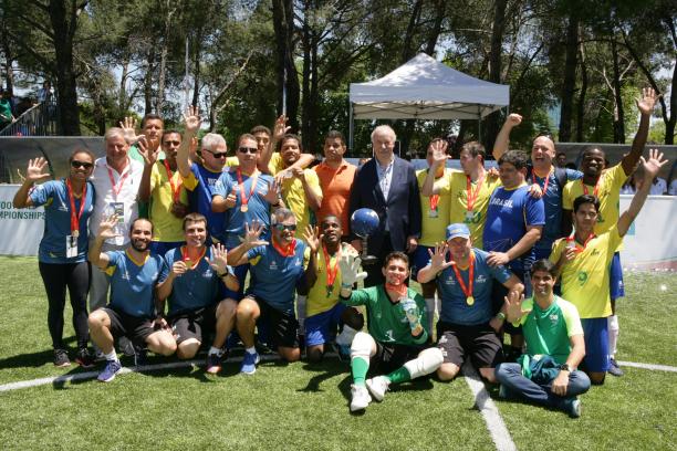 Brazil champion - Madrid 2018 - blind football - World Championships Brazil won their fifth world title in Madrid