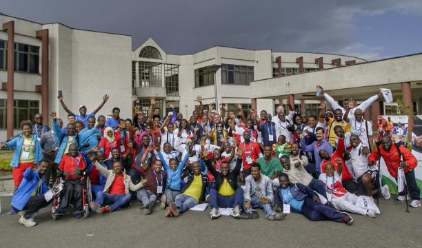 Agitos Foundation Workshop - Ethiopia - September 2018 Group of people posing for a picture in front of a building