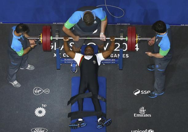 Cameroon's powerlifter Maurice Francis Biwole Nkodo