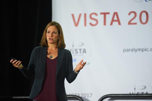 VISTA 2017 - Dr. Laura Misener Dr. Laura Misener delivers her keynote address on the final day of VISTA 2017 in Toronto, Canada.