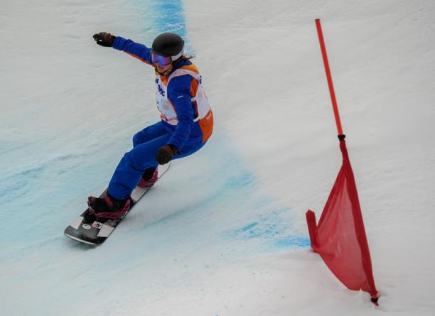 Astrid Fina - snowboard - Spain Spaniard snowboarder Astrid Fina competing