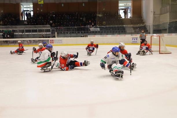 Italy Norway - Torino Para Ice Hockey International Tournamento 2019 A Para ice hockey match between Italy and Norway