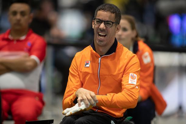 Daniel Perez male boccia player Daniel Perez smiling