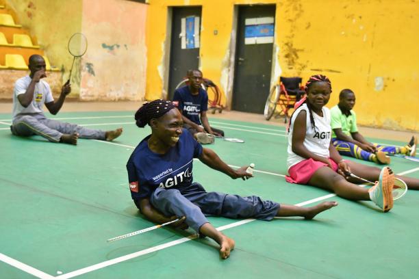 GSP Uganda Para badminton athletes participate in a BWF training camp in Ugand funded by the Agitos Foundation Grant Support Programme
